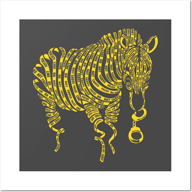 True Crime Zebra Wall Art by hbwdesigns